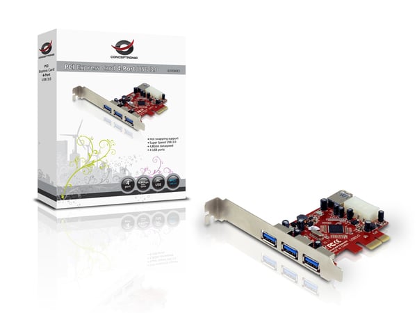 Conceptronic C4USB3EXI nätverkskort/adapters Intern USB 3.2 Gen 1 (3.1 Gen 1)