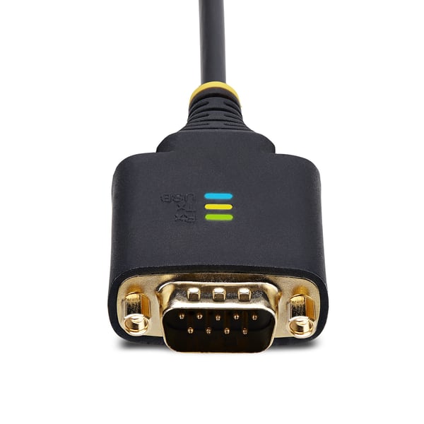 StarTech.com 2P6FFC-USB-SERIAL kabelomvandlare (hane/hona) USB-A 2 x DB-9 RS-232 Svart, Grå