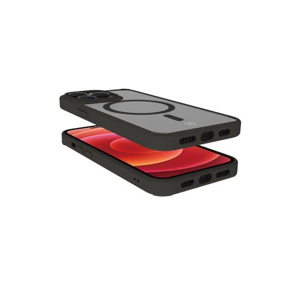 Celly Magmatt mobiltelefonfodral 15,5 cm (6.1") Mobilskal Svart, Transparent