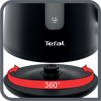 Tefal KO2008 vattenkokare 1,7 l 2400 W Svart