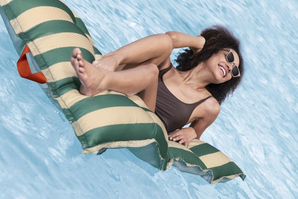 Bestway 43913 pool og strand flyder Grøn Monokromatisk Polyester, Polystyren Flydende madras
