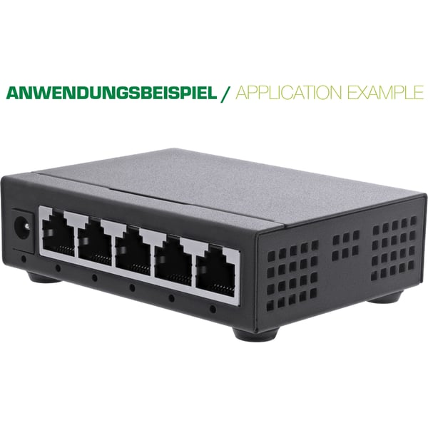 InLine 59908B monteringskit Svart Gummi