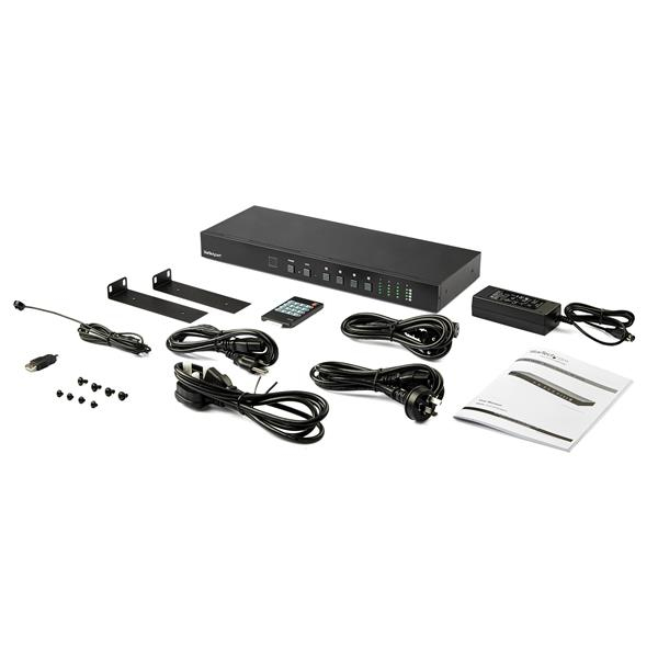 StarTech.com 4x4 HDMI-matrisswitch med Audio och Ethernet-kontroll - 4K 60 Hz