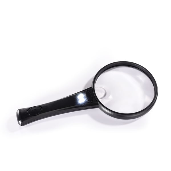 Hama Basic 90 LED forstørrelsesglas 4x Sort