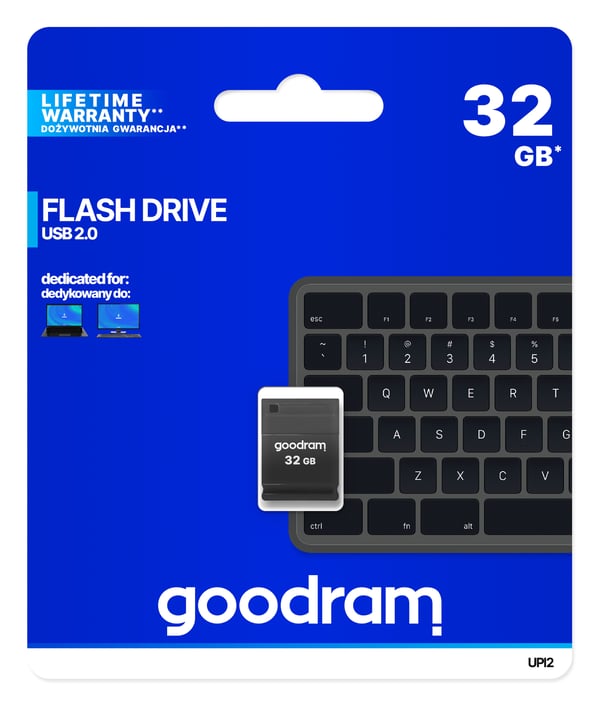 Goodram UPI2 USB-muisti 32 GB USB A-tyyppi 2.0 Musta