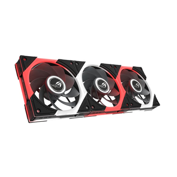 ASUS ROG Eurux GR120 ARGB Reverse Fan - Triple Pack Datorväska 12 cm Svart, Vit 3 styck