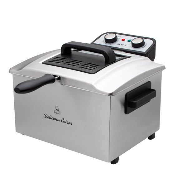 Sogo FRE-SS-798 frituregryde Enkelt 5 L Enkeltstående 3000 W Sort, Rustfrit stål