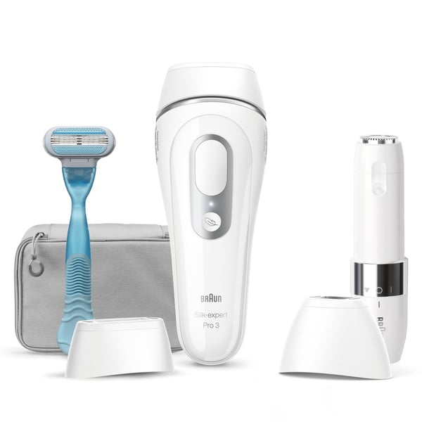 Braun Silk-expert Pro IPL PL3129 Intensivt pulserat ljus (IPL) Silver, Vit