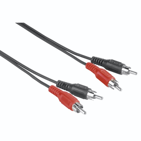 Hama 00205087 lydkabel 5 m 2 x RCA Sort