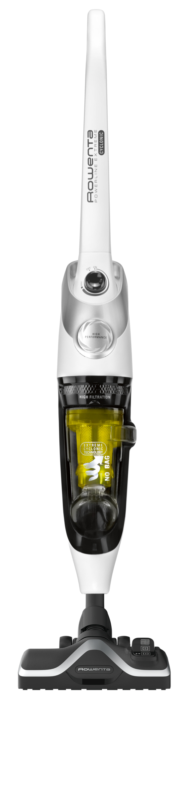 Rowenta Powerline Extreme RH8147 Sauvaimuri AC Kuiva Mikro Pussiton 0,9 L 750 W Valkoinen, Keltainen