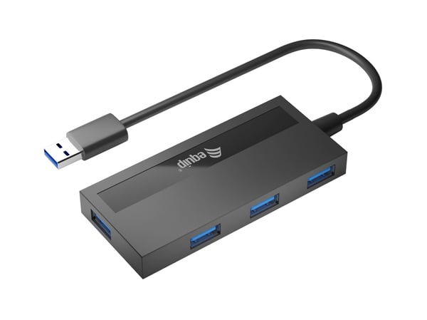 Equip 128956 gränssnittshubbar USB 3.2 Gen 1 (3.1 Gen 1) Type-A 5000 Mbit/s Svart
