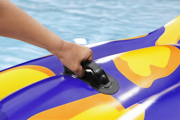 Bestway 41502 pool- och badmadrass Lila, Gul Monokromatiskt Polyvinylklorid (PVC) Sittbadleksak