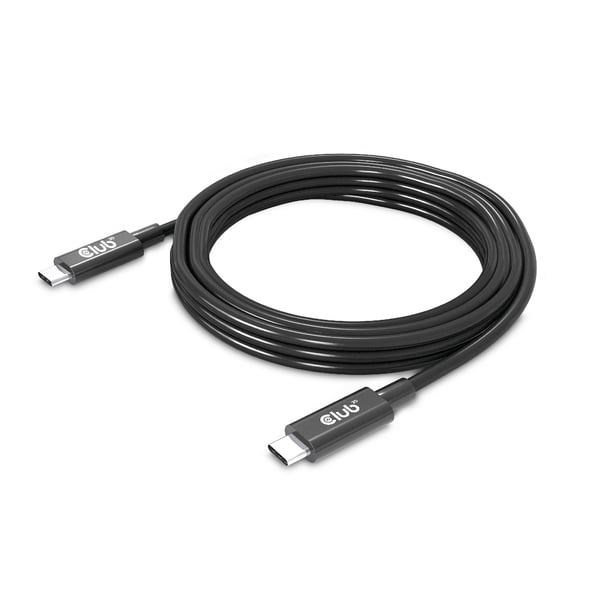 CLUB3D CAC-1579 USB-kabel USB4 Gen 3x2 3 m USB C 40 Gbit/sek. 240 W Sort