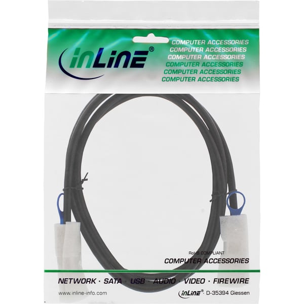 InLine 27623C Serial Attached SCSI (SAS)-kabel 2 m Sort