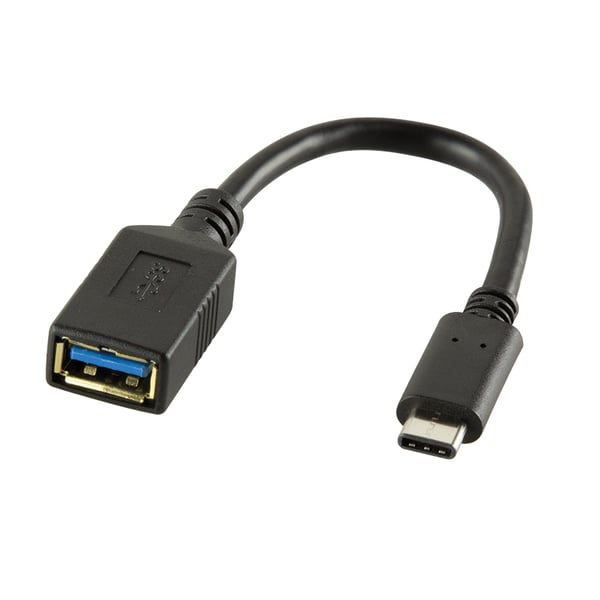 LogiLink USB C - USB A 0.15m USB-kabel USB 3.2 Gen 2 (3.1 Gen 2) 0,15 m Sort