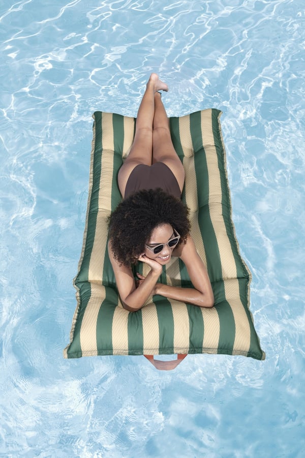 Bestway 43913 pool og strand flyder Grøn Monokromatisk Polyester, Polystyren Flydende madras