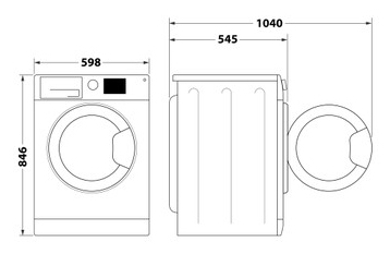 Indesit C YSD 82D WW SPT tørretumbler Fritstående Front-læsning 8 kg Hvid