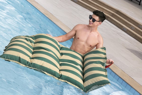 Bestway 43913 pool og strand flyder Grøn Monokromatisk Polyester, Polystyren Flydende madras