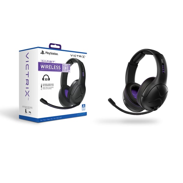 Victrix Gambit Headset Kabel & Trådlös Huvudband Spela Svart, Lila