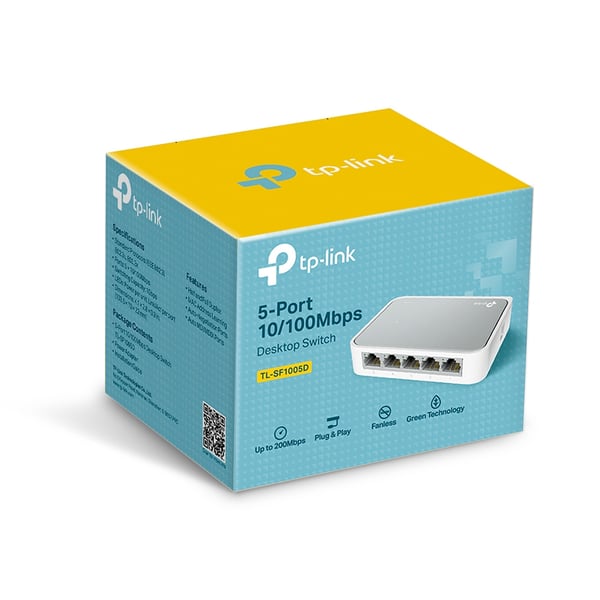 TP-Link TL-SF1005D hanterad Fast Ethernet (10/100) Vit