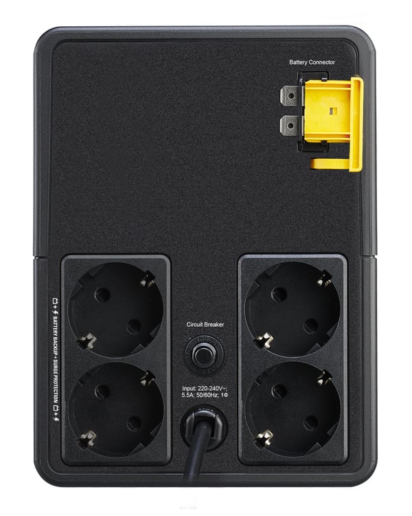 APC Easy UPS UPS-enhed Interaktivt indgangsstik 1,2 kVA 650 W 4 AC stikkontakt(er)