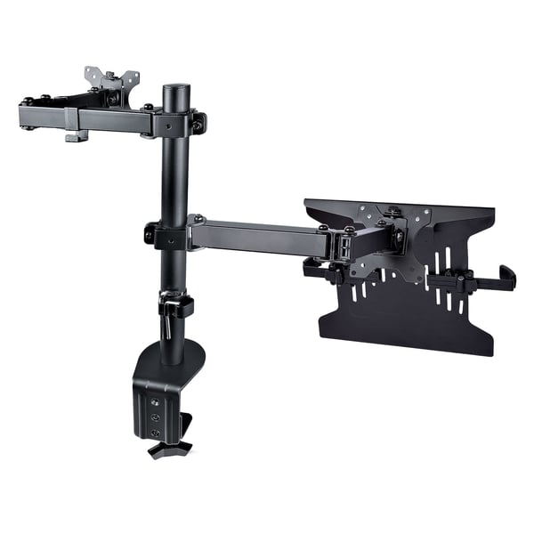 StarTech.com A2-LAPTOP-DESK-MOUNT monitorin kiinnike ja jalusta 86,4 cm (34") Vastaanotto Musta