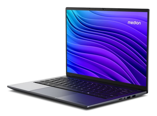 MEDION Avantum 14 E1e Intel® Celeron® N N4500 Kannettava tietokone 35,6 cm (14") Full HD 8 GB DDR4-SDRAM 128 GB Flash Wi-Fi 6 (802.11ax) Windows 11 Home Harmaa AZERTY
