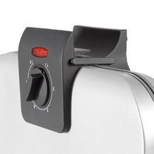 Unold 48241 vaffeljern 2 vaffel/vafler 1300 W Sort, Sølv