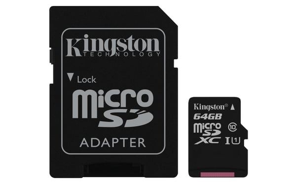 Kingston Technology Canvas Select 64 GB MicroSDXC UHS-I Klasse 10