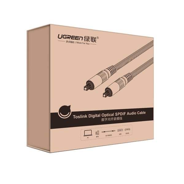 Ugreen 10541 audiokaapeli 3 m Toslink Musta