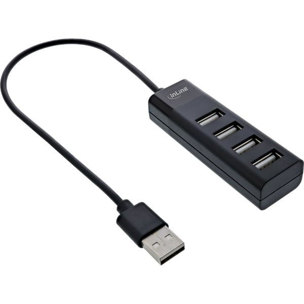 InLine 33293H gränssnittshubbar USB 3.2 Gen 1 (3.1 Gen 1) Type-A 480 Mbit/s Svart