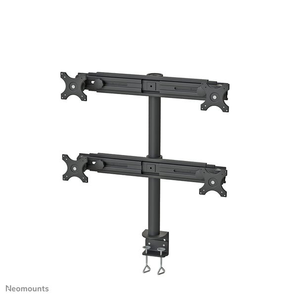 Neomounts FPMA-D700D4 monitorin kiinnike ja jalusta 76,2 cm (30") Vastaanotto Musta