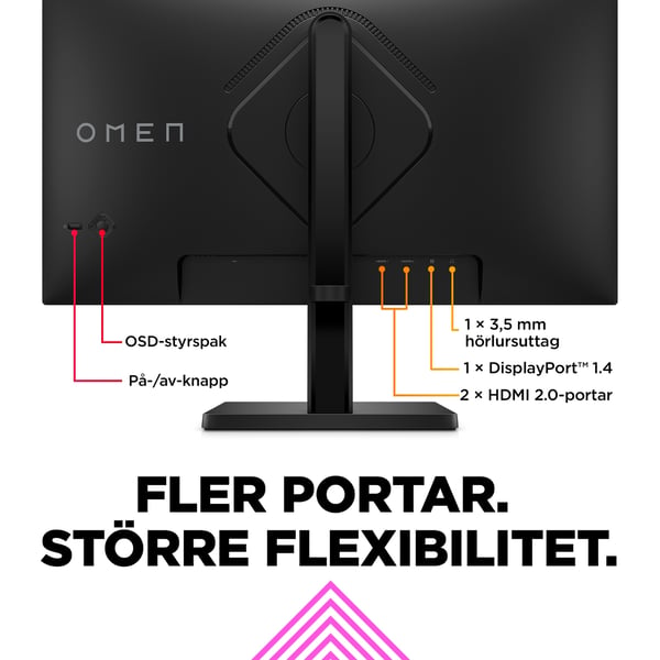 OMEN by HP OMEN 23,8 tum FHD 165 Hz Gaming-skärm – OMEN 24