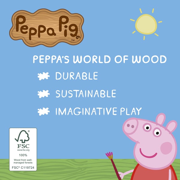 BOTI Peppa Pig - Wooden Family Home dukkehus