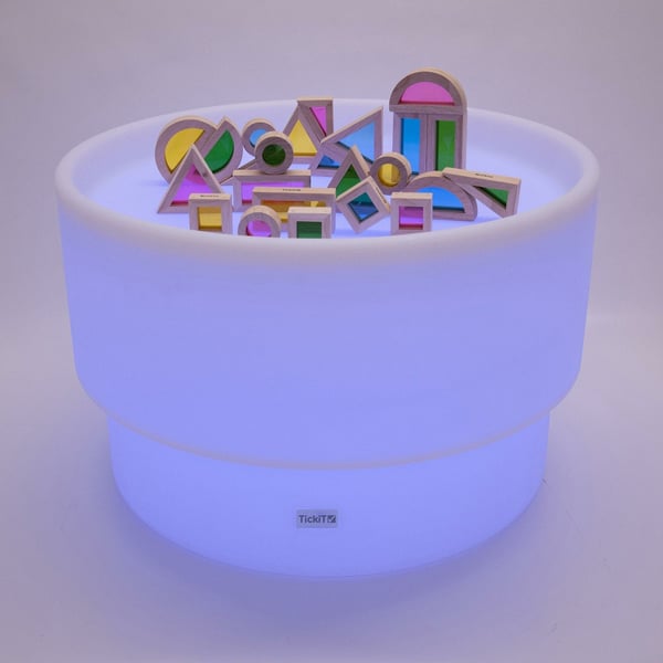 Tickit Sensory Mood Discovery Table natlys til baby Fritstående Hvid