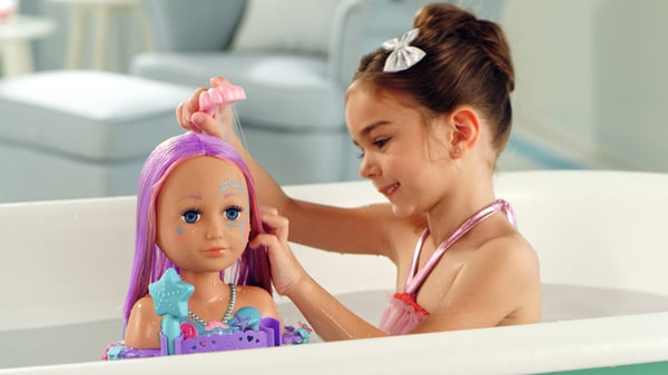 BABY born Sister Styling Mermaid Head Badedukke Flerfarvet