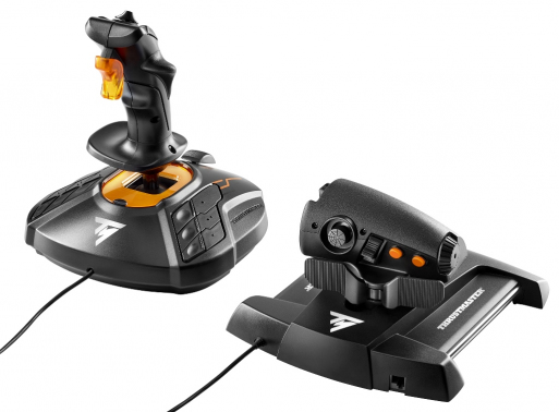 Thrustmaster T-16000M FCS Hotas Svart, Orange USB Joystick Analog / Digital PC