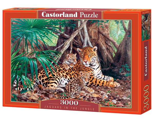 Castorland Jaguars in the jungle (limited distribution!) 3000 pcs Puslespil 3000 stk Dyrelivet