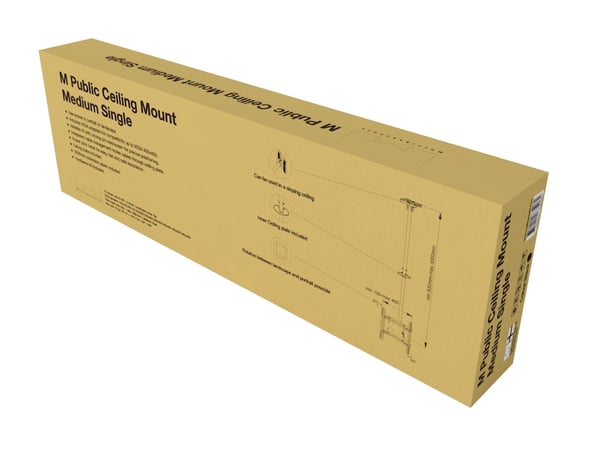 Multibrackets 5460 skærmbeslag til skiltning 139,7 cm (55") Sort