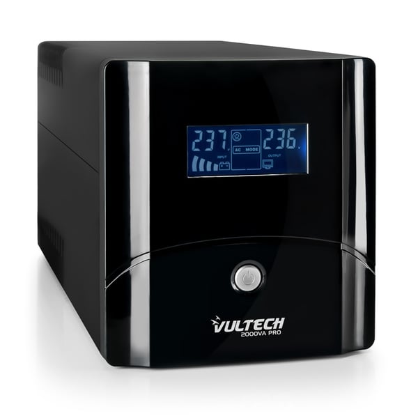 Vultech UPS2000VA-PRO UPS-enhed Interaktivt indgangsstik 2 kVA 1025 W 4 AC stikkontakt(er)