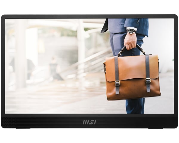 MSI Pro MP161DE tietokoneen litteä näyttö 39,6 cm (15.6") 1920 x 1080 pikseliä Full HD LED Musta