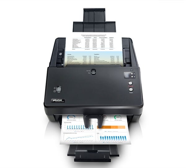 Plustek SmartOffice PT2160 ADF-scanner 600 x 600 dpi A3 Sort