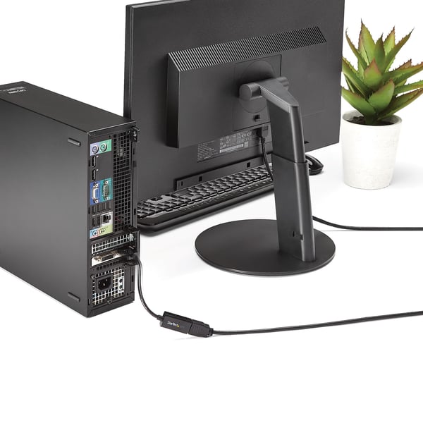 StarTech.com DisplayPort till HDMI 4K-konverterare – DisplayPort 1.2 till HDMI aktiv adapter för DP-kapabel stationär/bärbar dator – 4K @ 30 Hz