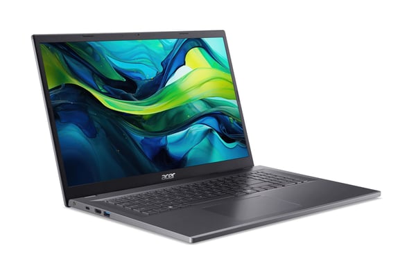 Acer Aspire 17 A17-51M-543S Intel Core 5 120U Laptop 43,9 cm (17.3") Fuld HD 16 GB LPDDR5-SDRAM 512 GB SSD Wi-Fi 6E (802.11ax) Windows 11 Home Grå