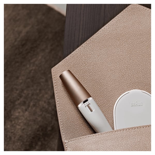 Braun FaceSpa 853V 10 pincetter Hvid, Sølv