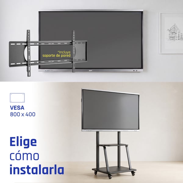 iggual IGG321096 Interaktiivinen valkotaulu 2,18 m (86") 3840 x 2160 pikseliä Kosketusnäyttö