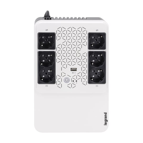 Legrand Keor ASI MULTIPLUG 800 FR UPS-enhed Interaktivt indgangsstik 0,8 kVA 480 W 6 AC stikkontakt(er)