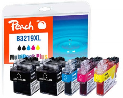 Peach Multi Pack Plus - 5-pak - Sort, Gul, Cyan, Magenta - kompatibel - Blækpatron (Alternativ