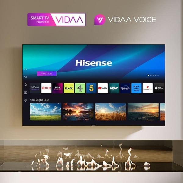 Hisense 55E7NQ 139,7 cm (55") 4K Ultra HD Smart TV Wi-Fi Sort 330 cd/m²