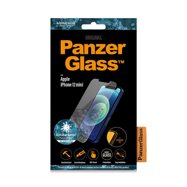 PanzerGlass ® Screen Protector iPhone 12 Mini | Standard Fit Genomskinligt skärmskydd Apple 1 styck